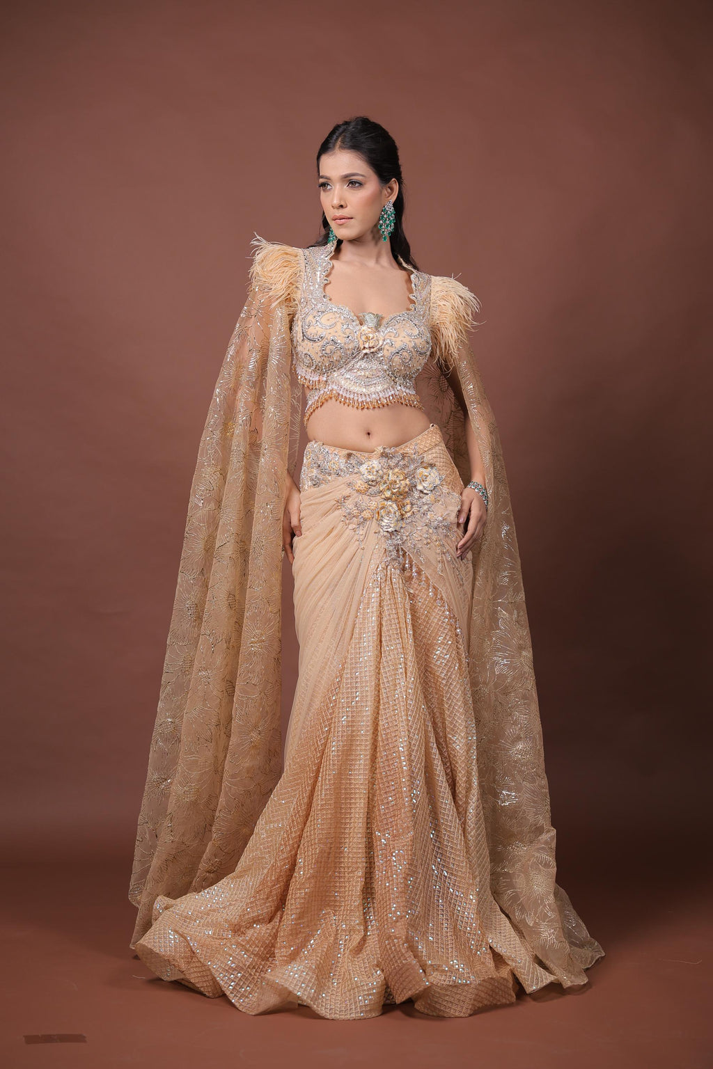 Gold Valeria Skirt Set