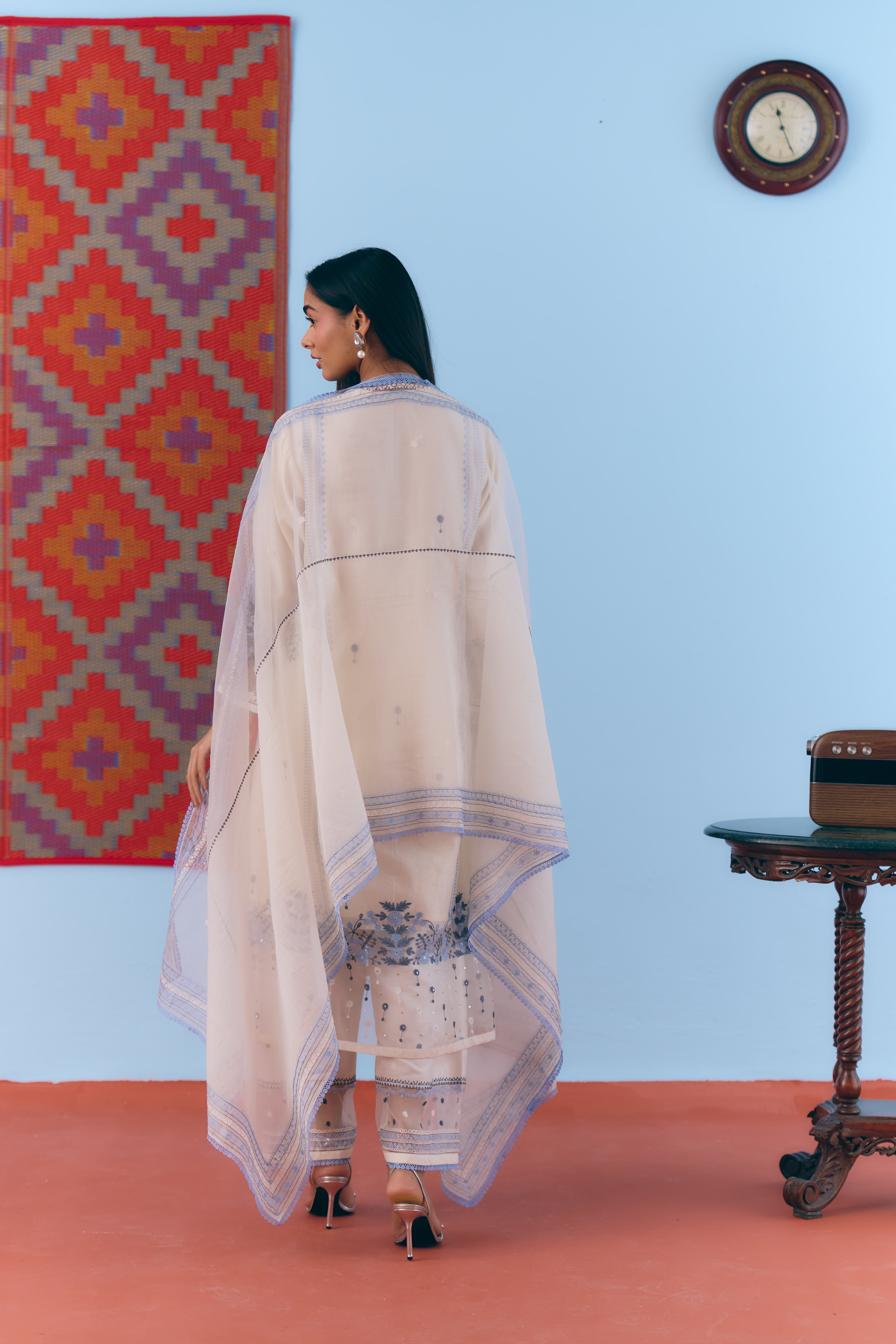 Shaam Chanderi Kurta Set