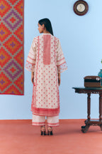 Laal Phulkari Kurta Set