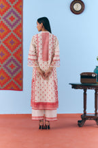 Laal Phulkari Kurta Set