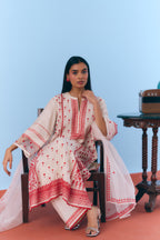 Laal Phulkari Kurta Set