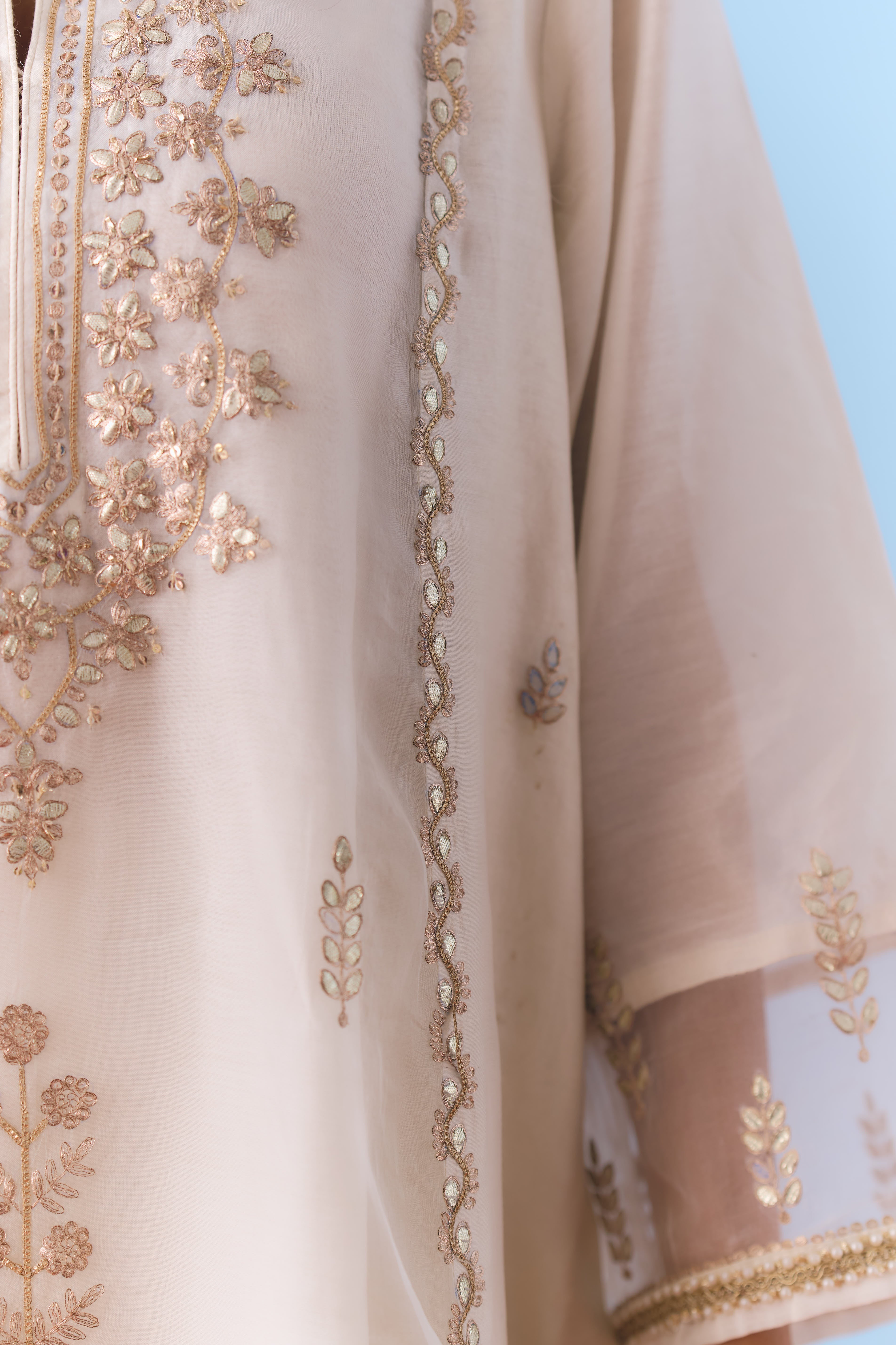 Kiran Chanderi Kurta Set