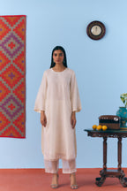 Dhawala Organza Kurta Set