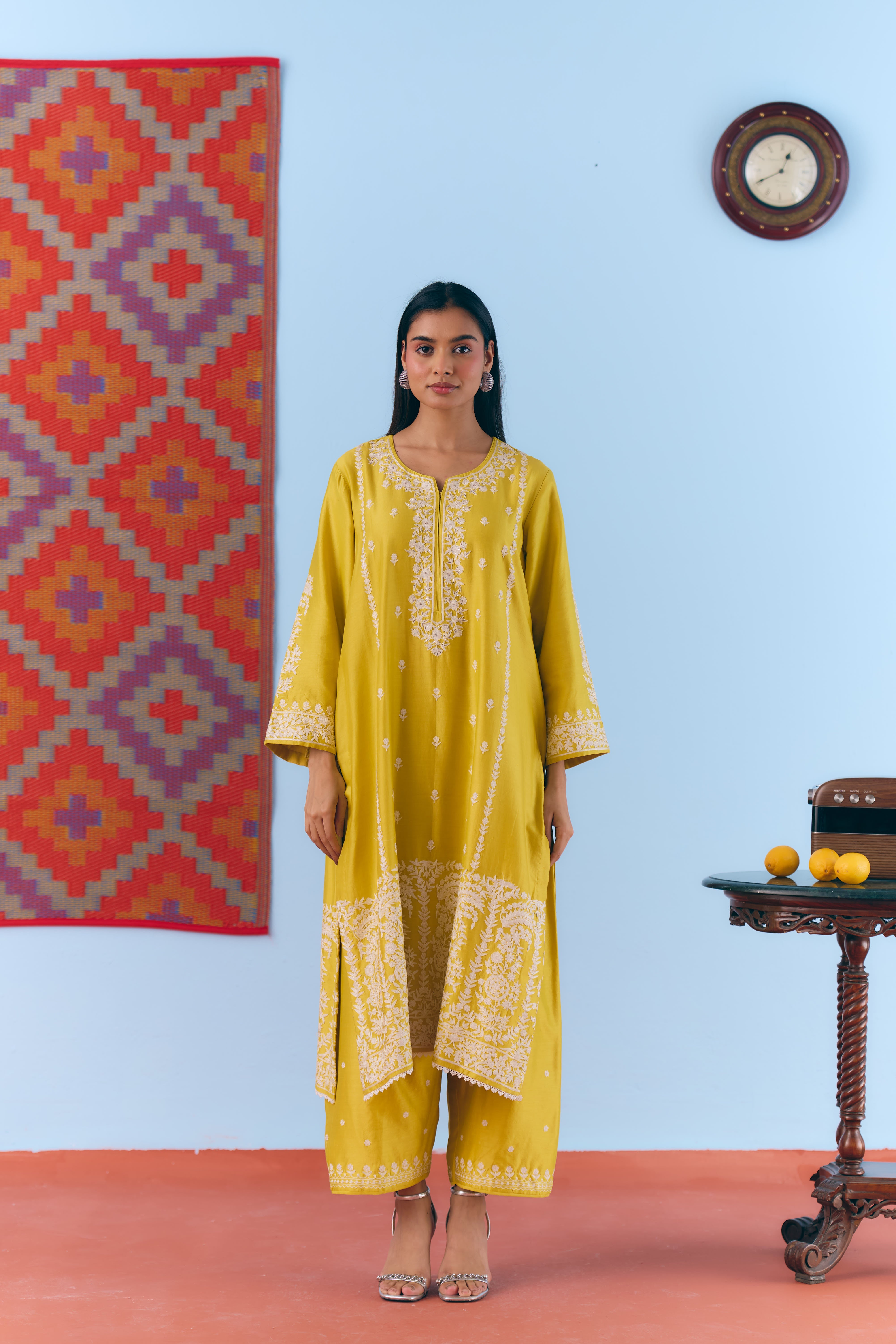 Parchhain Chanderi Kurta Set Main image