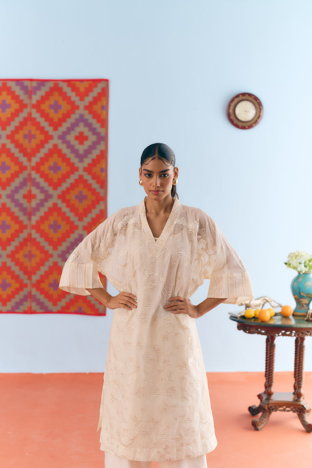 Baagh Chanderi Kurta Set