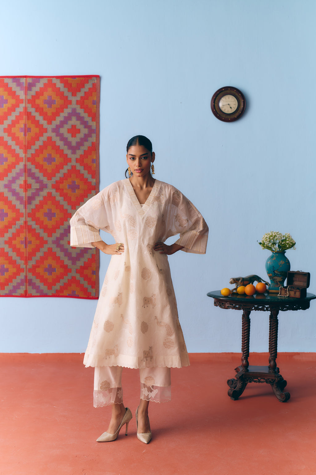 Bhor Chanderi Kurta Set