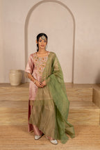 Peach Twill Kurta & Salwar Set