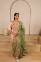 Peach Twill Kurta & Salwar Set