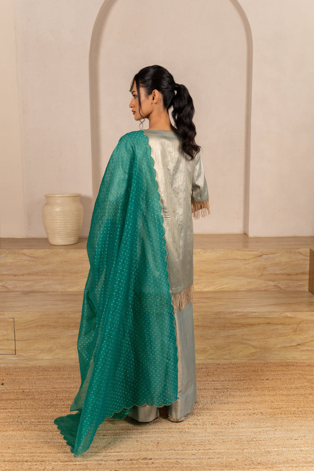 Teal Mist Kurta Set