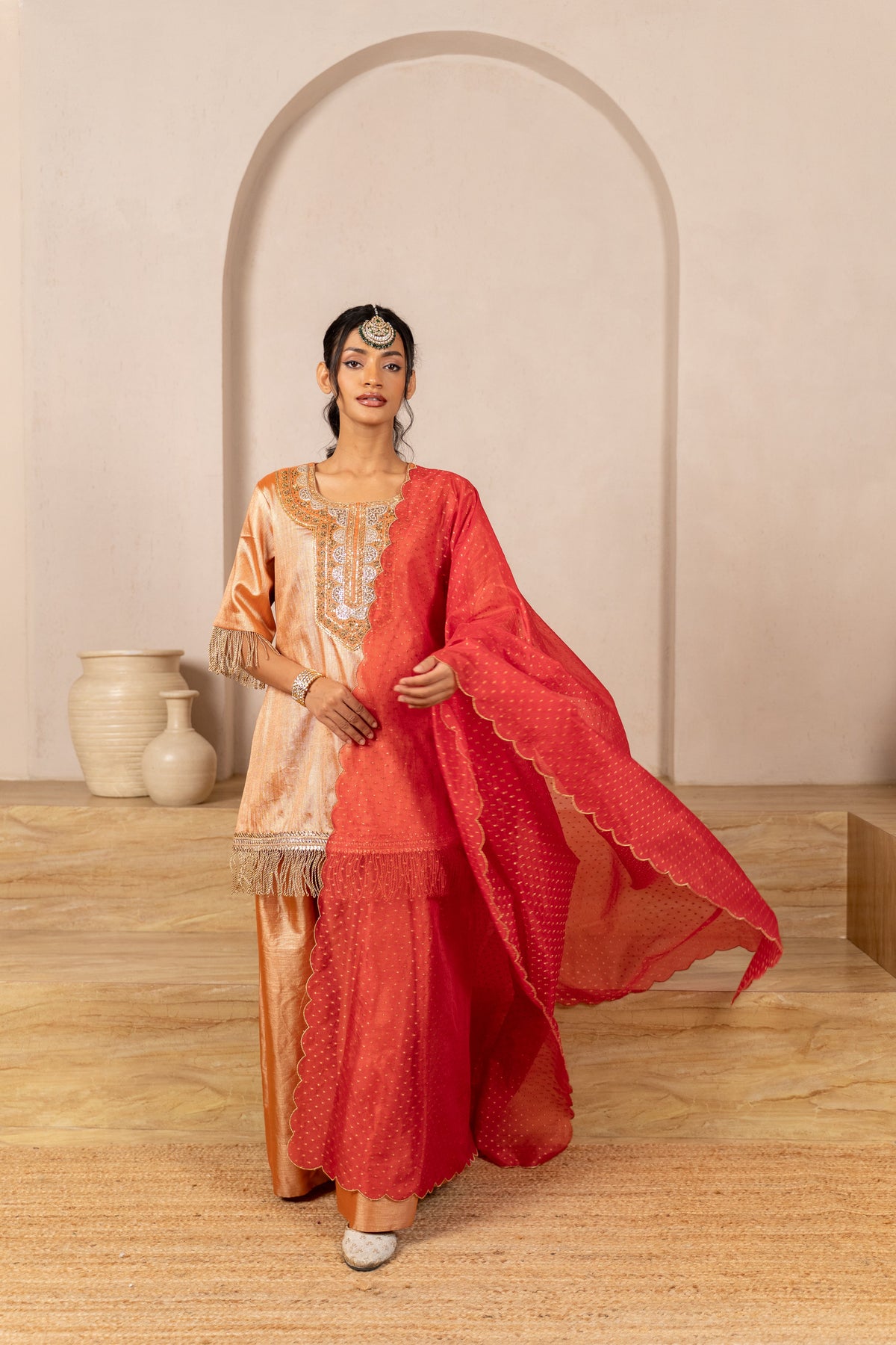 Orange Mist Kurta Set