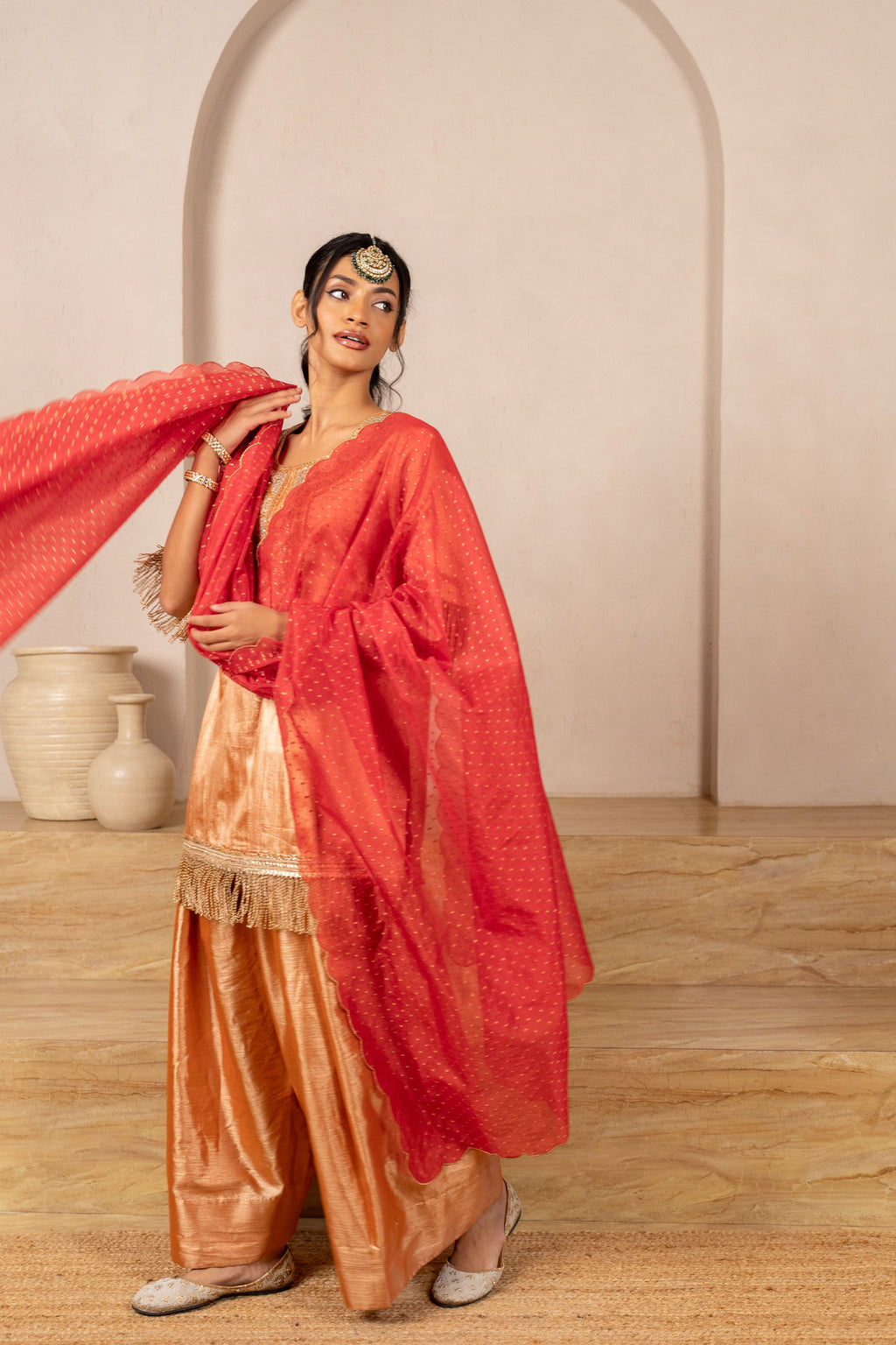 Orange Mist Kurta Set
