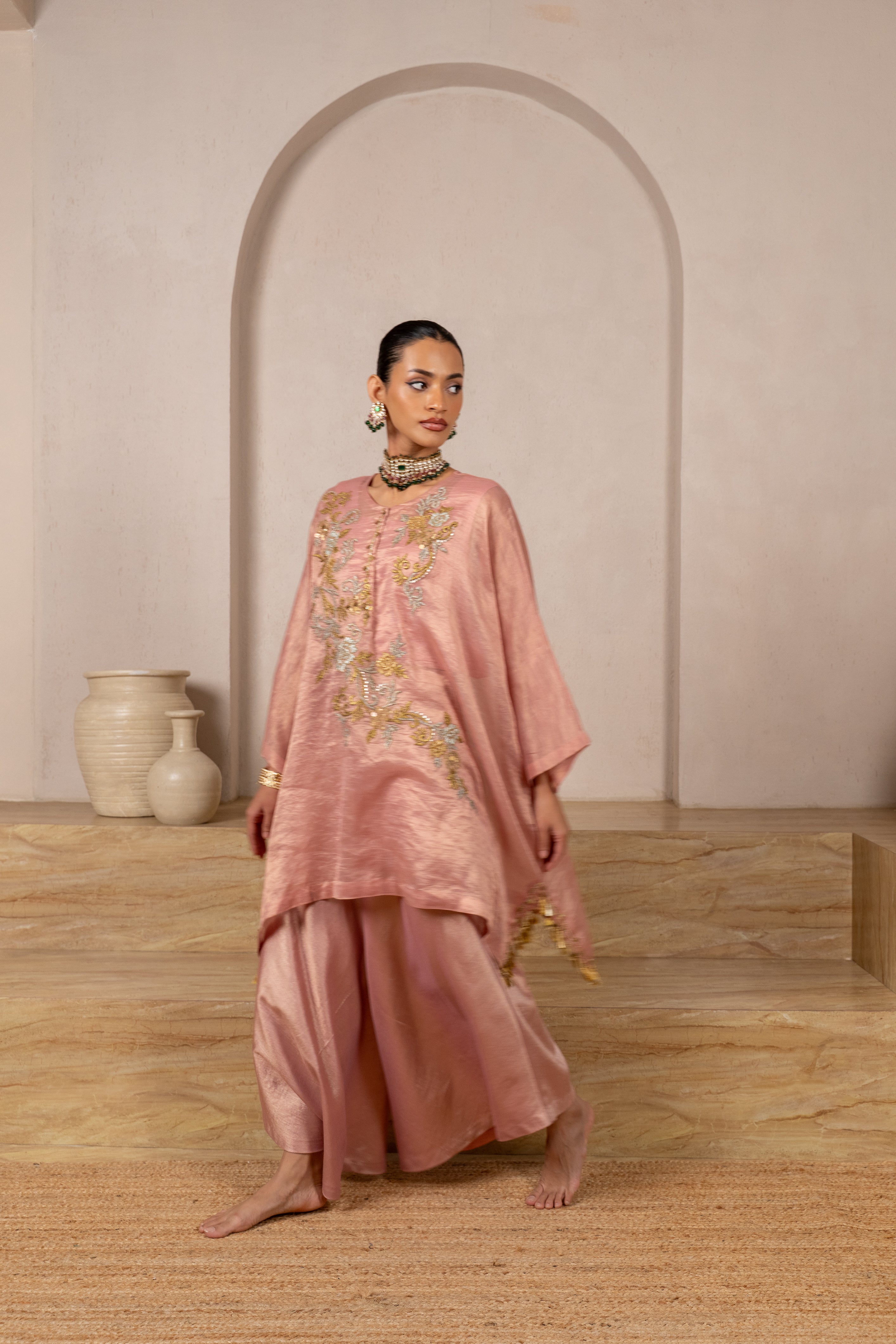 Gulabo Kaftan Set with Flared Pants Secondary image