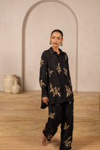 Nitya Crush Silk Embroidered Co-ord