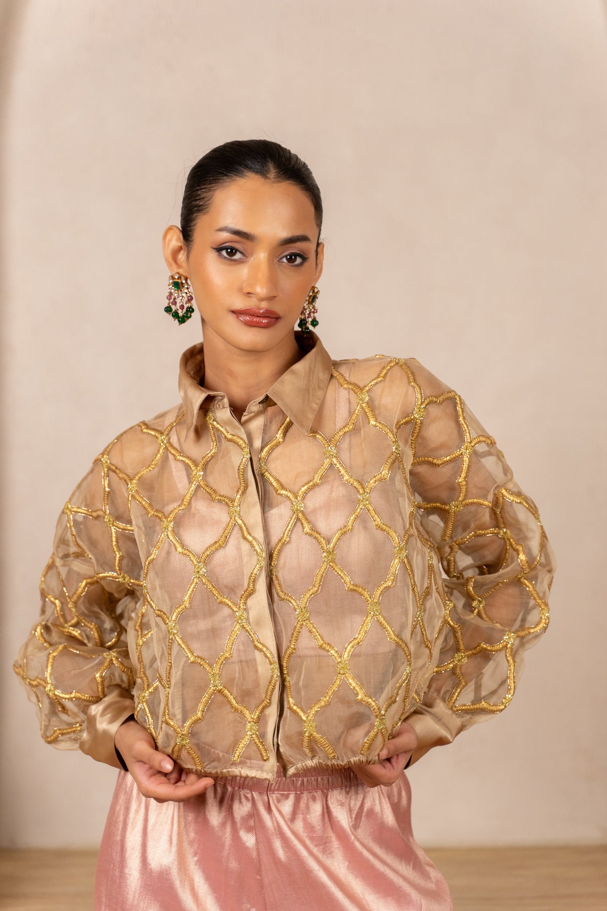 Organza Bomber Jacket