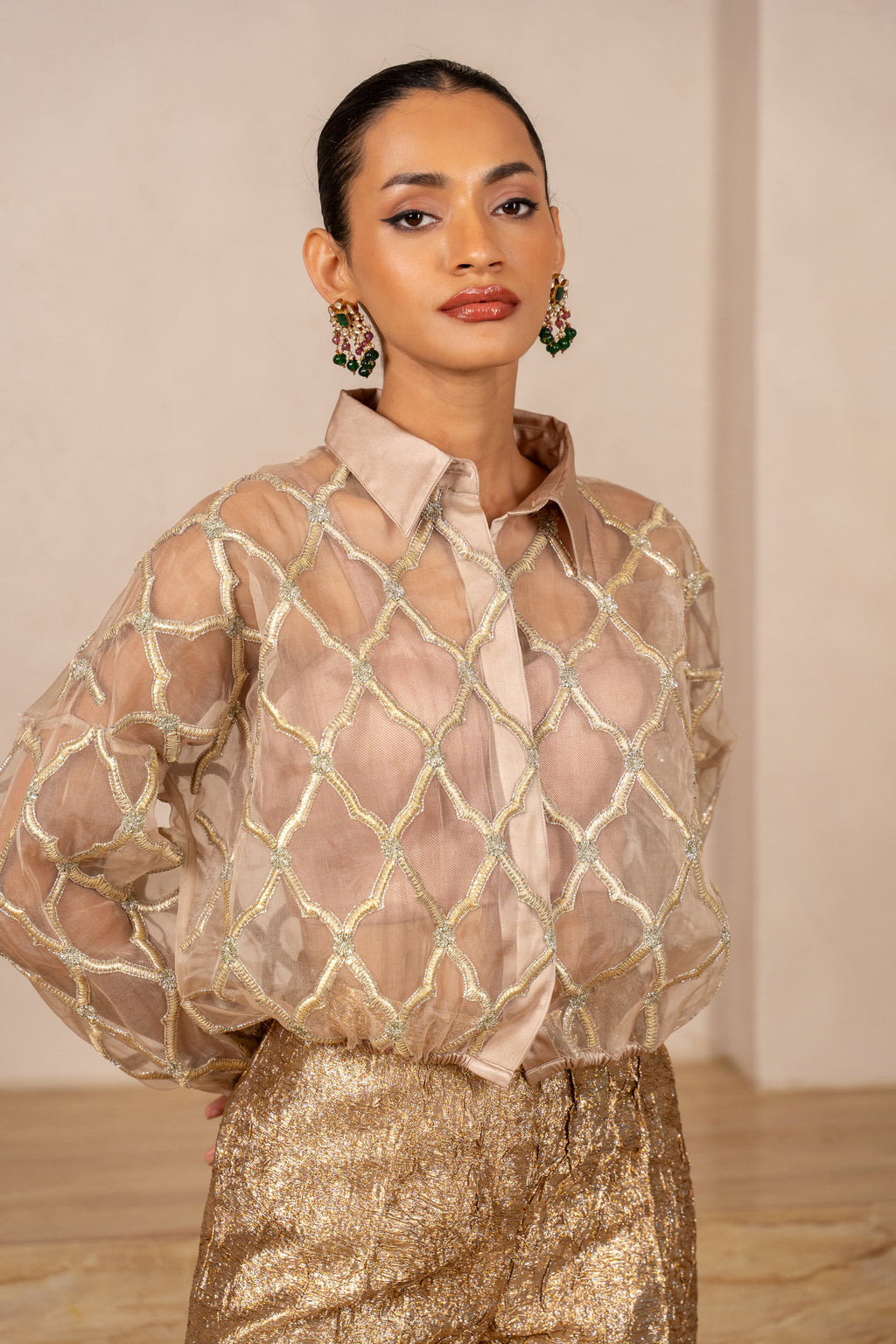 Organza Bomber Jacket
