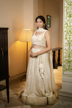 Ivory Pearl Embroidered Lehenga Set