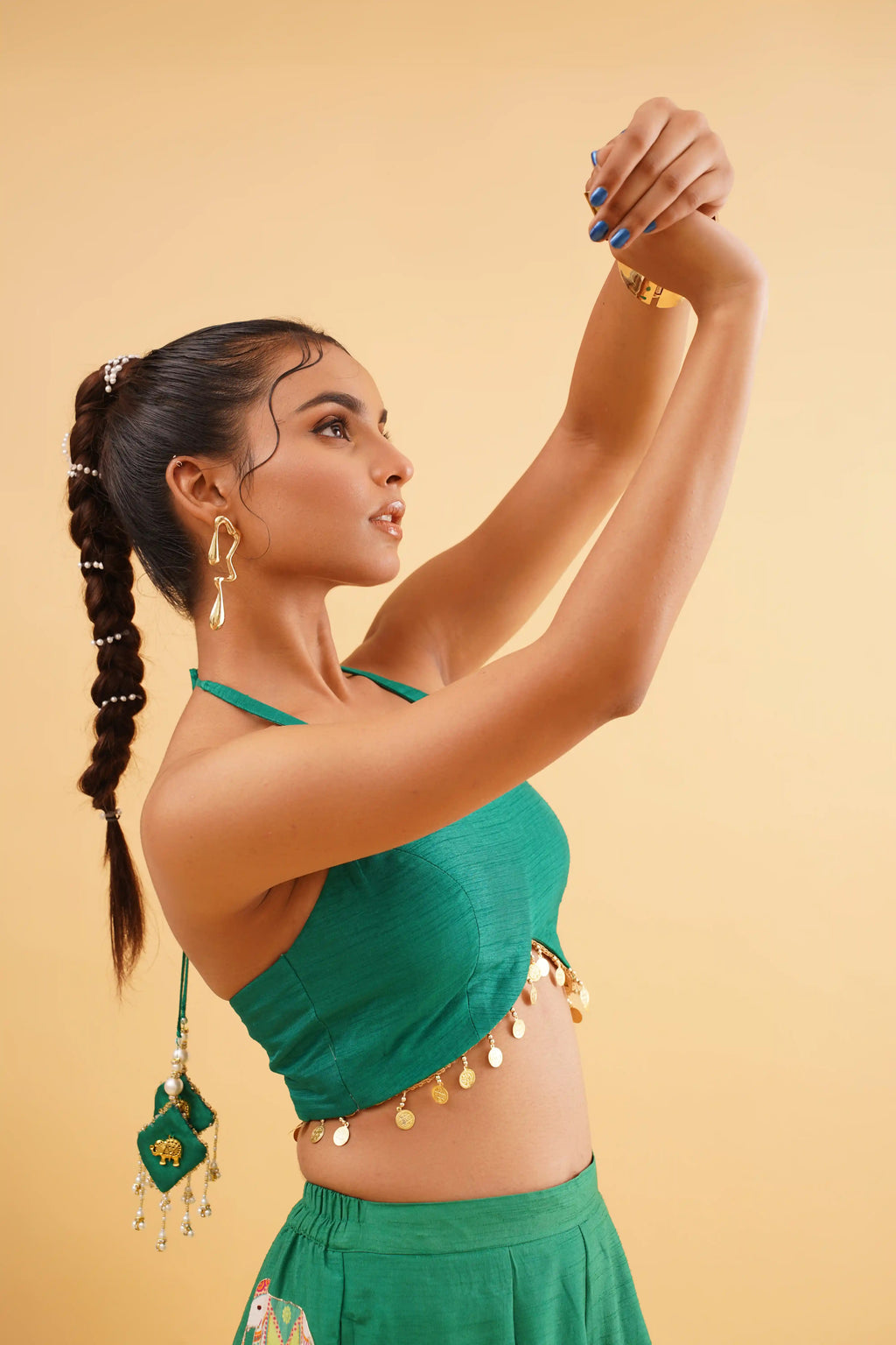 Green Nazrana Co-ord Set