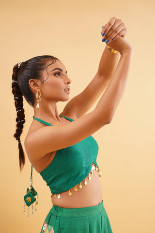 Green Nazrana Co-ord Set