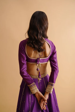 Purple Barkat Lehenga