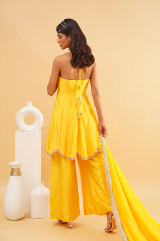 Yellow Jashn sharara set