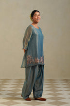 Tarang Steel Blue Farshi Co-ord Set