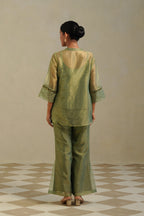 Madhavi Sage Olive Farshi Co-ord Set