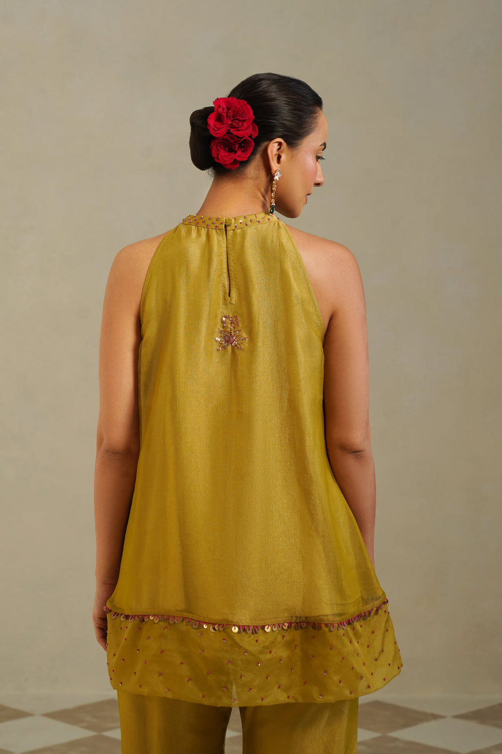 Ira Green Lemon Farshi Co-ord Set