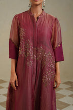 Gulposh Muted Berry Kurta Co-ord Set