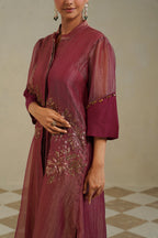 Gulposh Muted Berry Kurta Co-ord Set