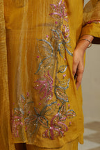 Aaradhya Sunflower Yellow Kurta Co-ord Set