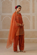 Vamika Terracotta Wrap Co-ord Set