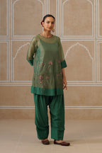 Vaidehi Forest Green Shirt Co-ord Set