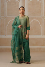 Vaidehi Forest Green Shirt Co-ord Set