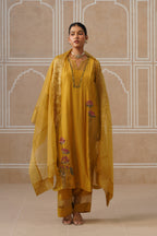 Zareen Sunflower Yellow Kurta Co-ord Set
