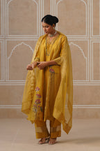 Zareen Sunflower Yellow Kurta Co-ord Set