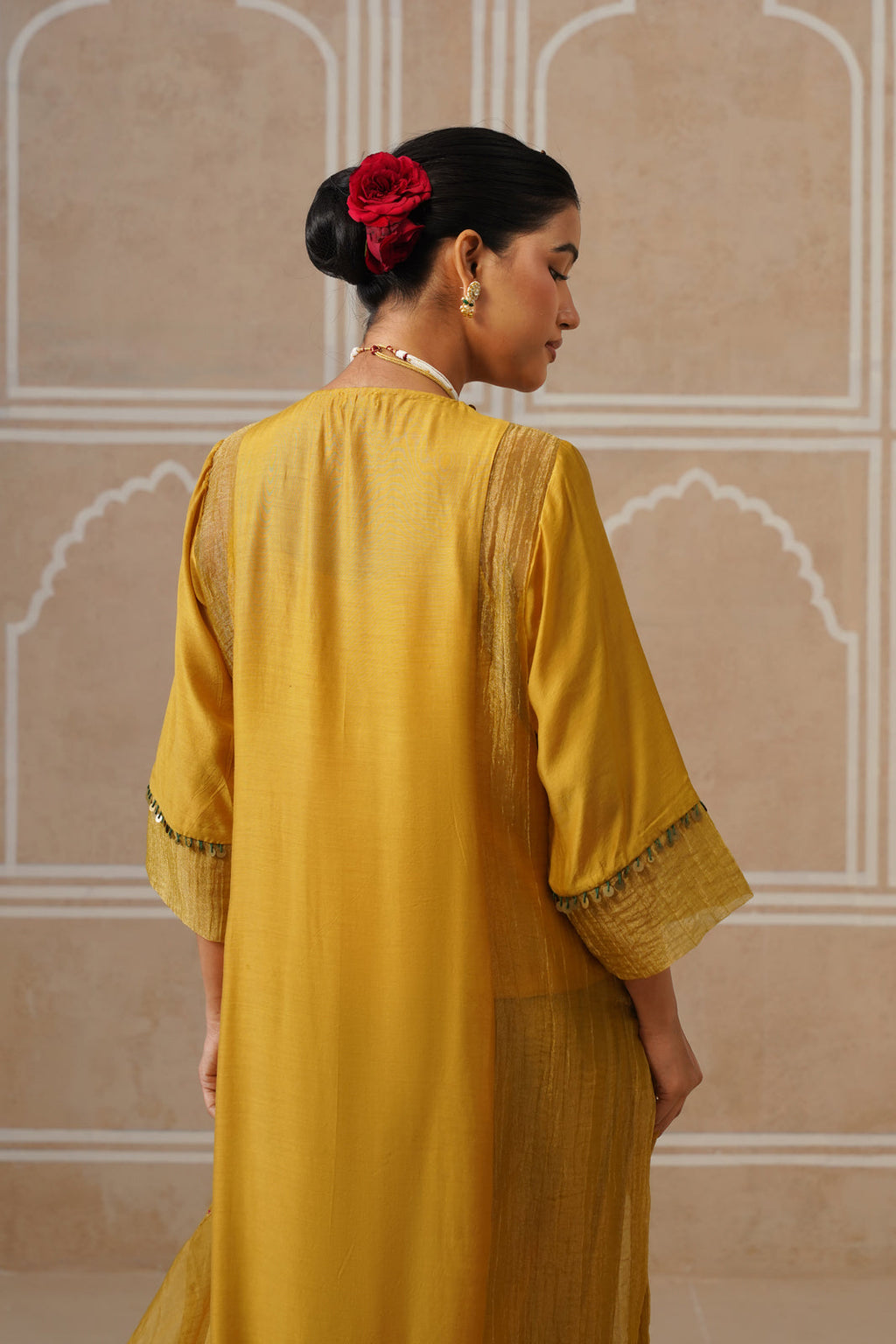 Zareen Sunflower Yellow Kurta Co-ord Set