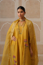 Zareen Sunflower Yellow Kurta Co-ord Set