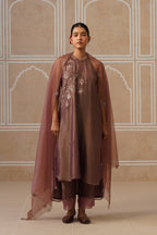 Afsana Muted Berry Shirt Co-ord Set