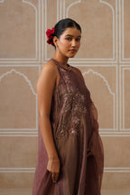 Afsana Muted Berry Shirt Co-ord Set