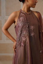 Afsana Muted Berry Shirt Co-ord Set