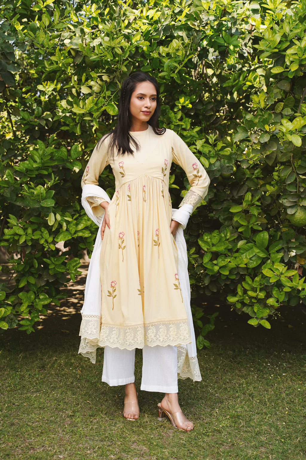 Blooming Rose Kurta Set
