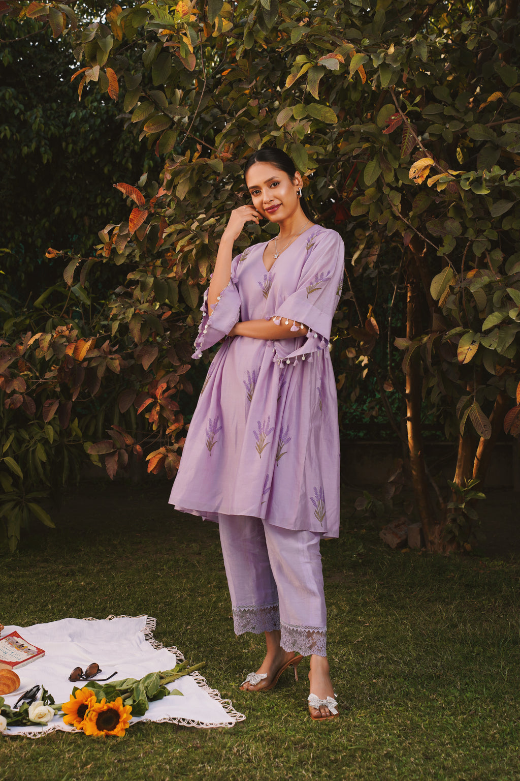 Lavender Bliss Kurta Co-ord