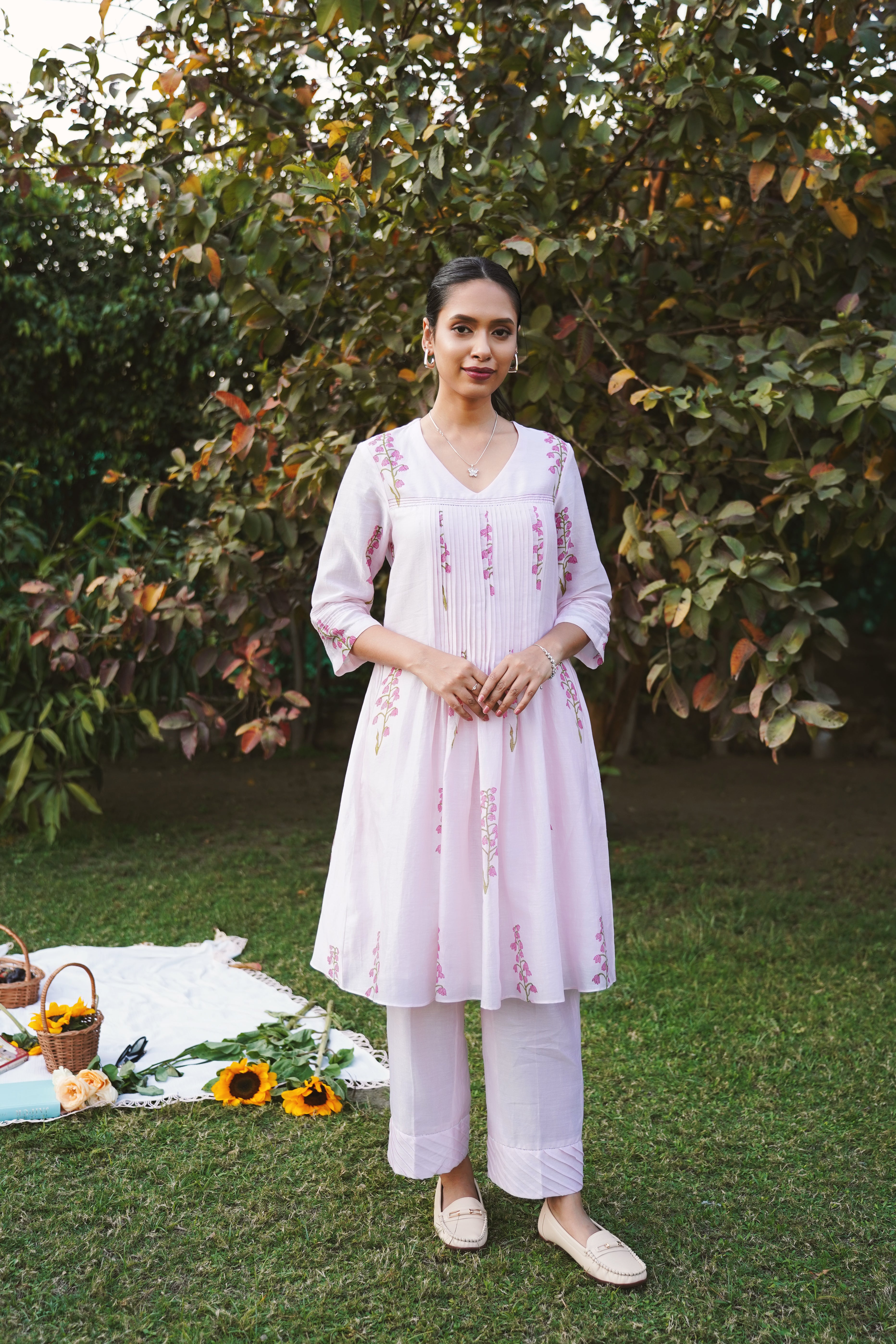 Cherry Bloom Kurta Set