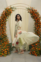 Sage Green Embroidered Kurta Set