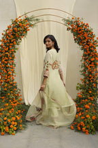 Sage Green Embroidered Kurta Set