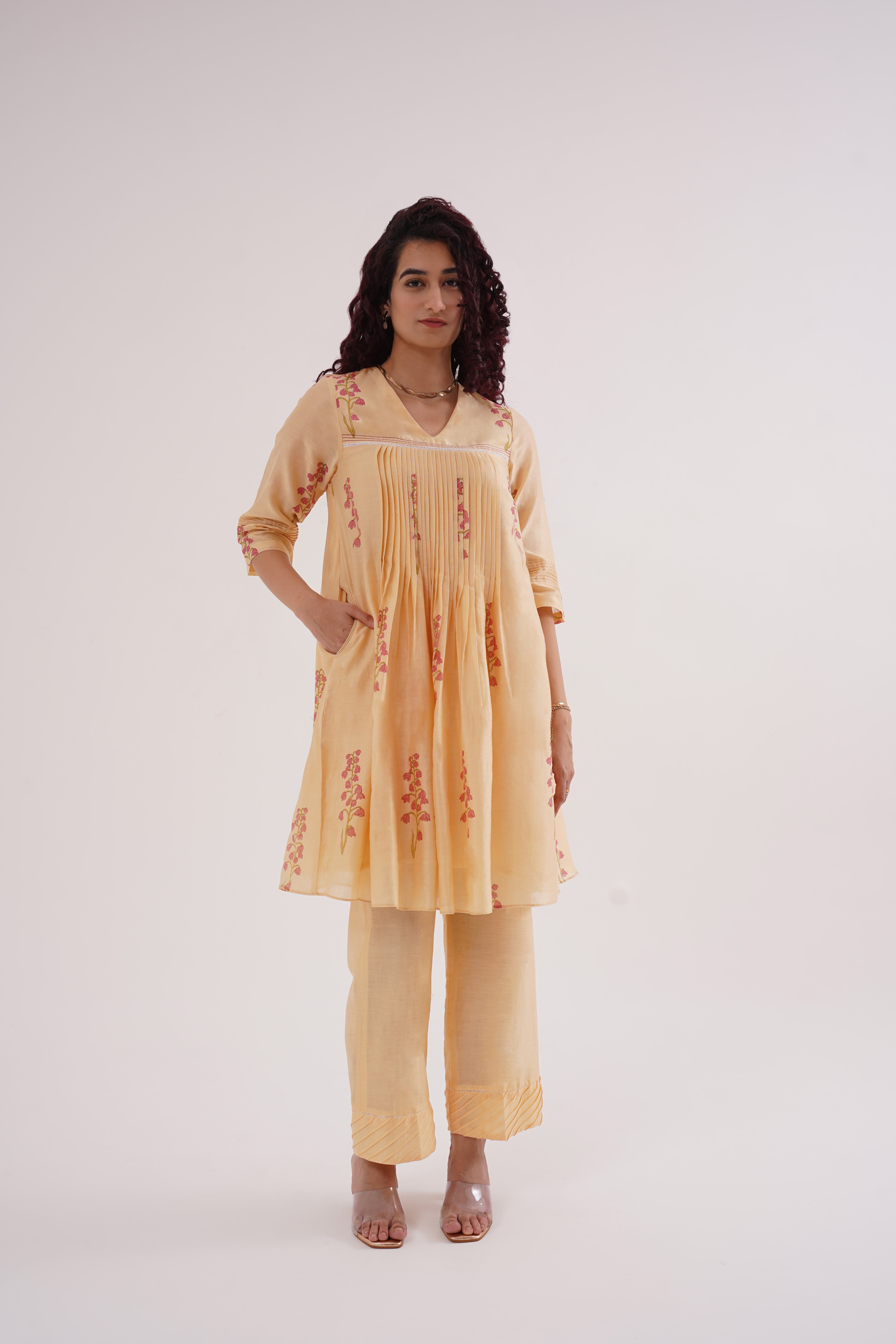Cherry Bloom Kurta Set