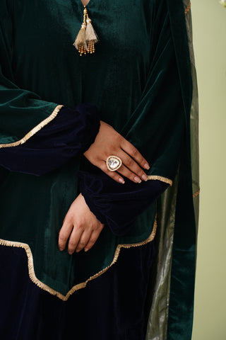 Maroon Dual Tone Velvet Suit