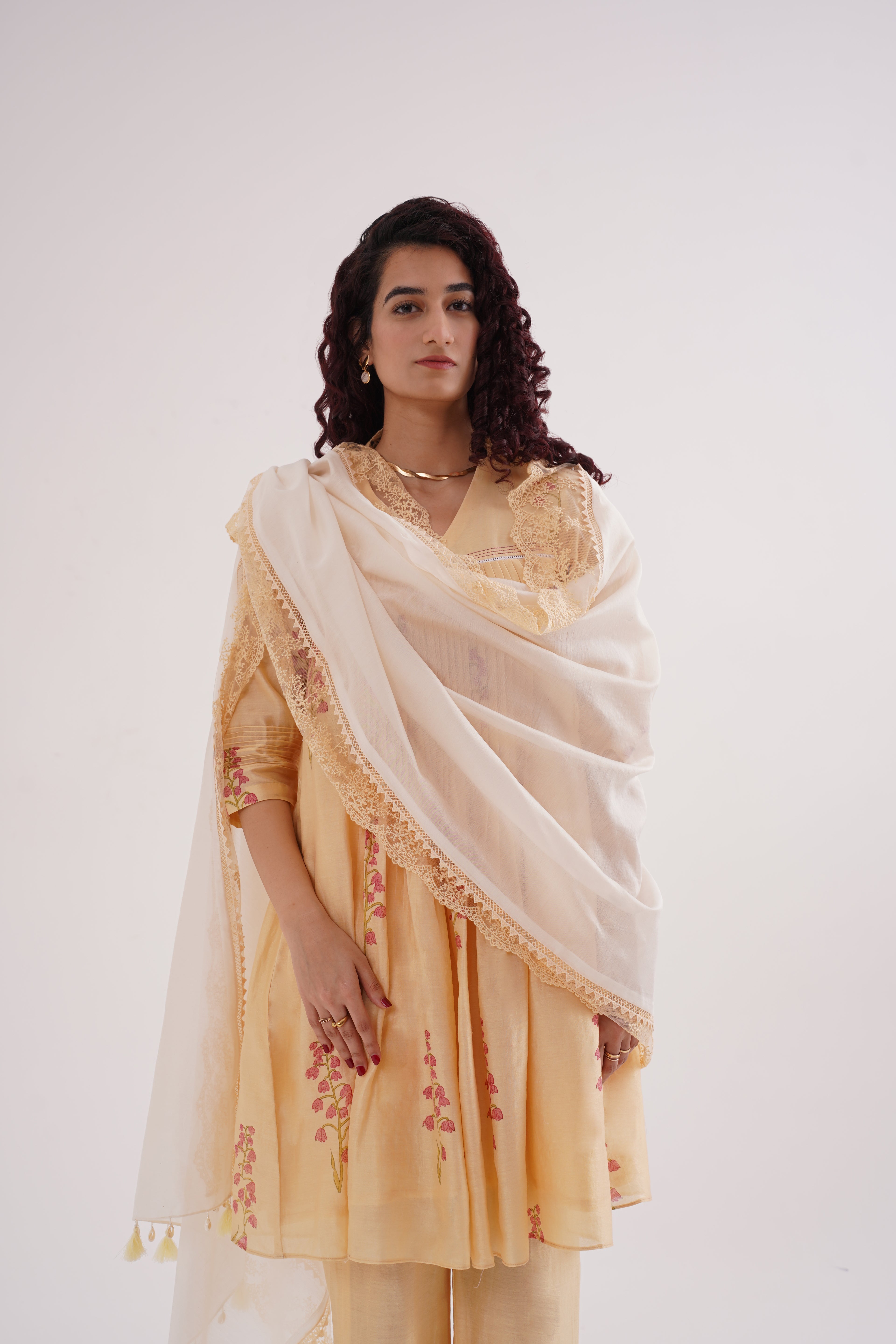 Cherry Bloom Kurta Set