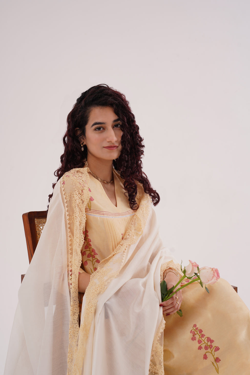 Cherry Bloom Kurta Set