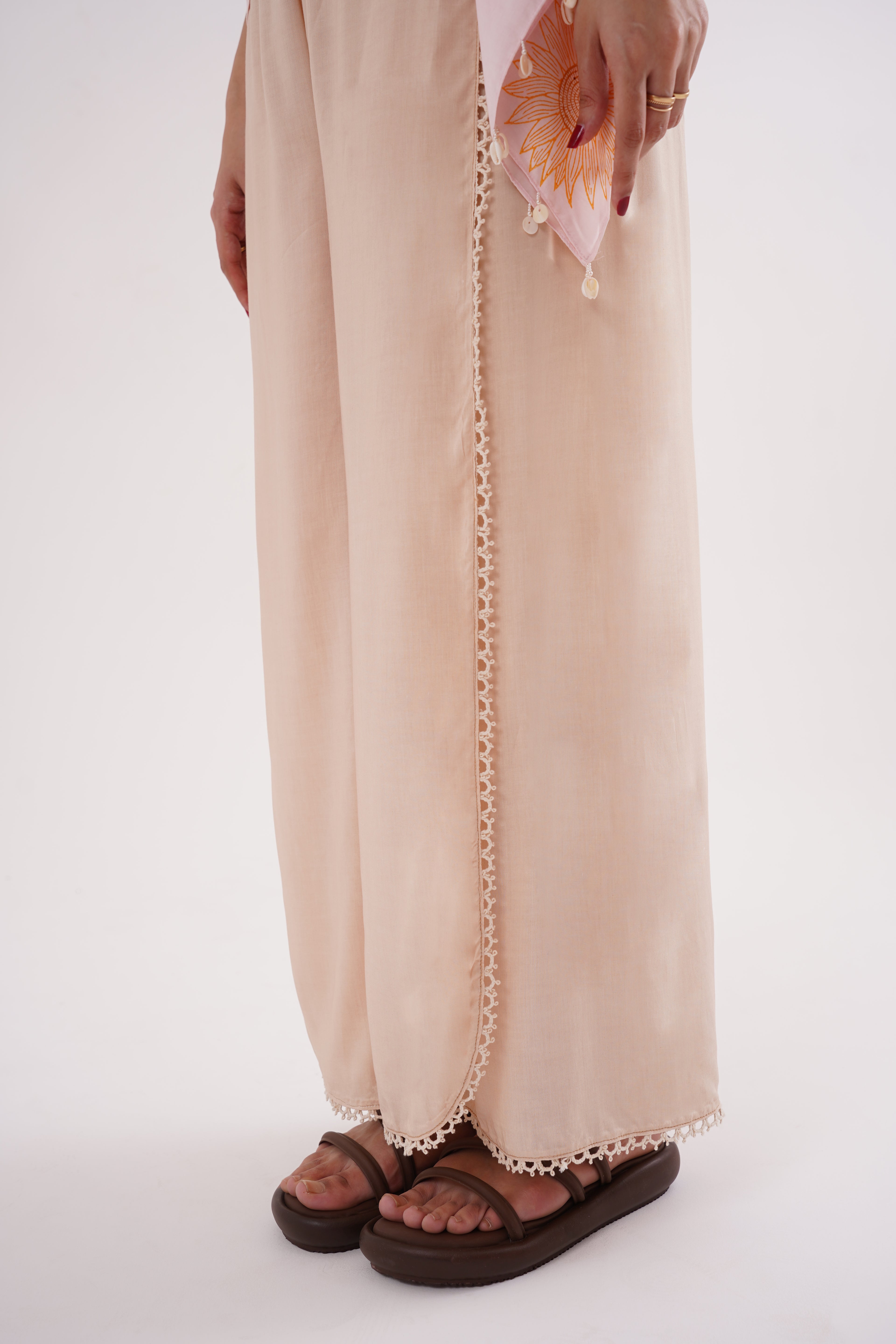 Golden Petals Kaftan Co-ord